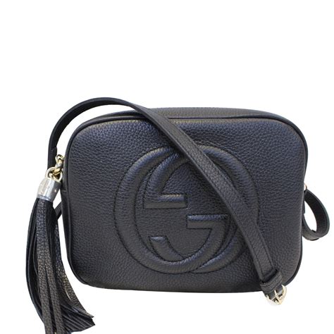 gucci disco bag grey|black gucci soho disco bag.